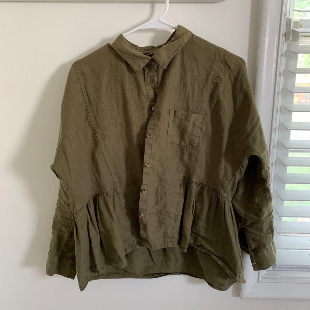 Olive Button Up